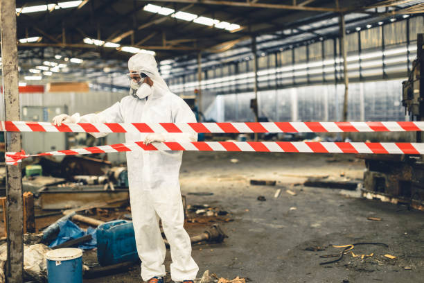 Professional Biohazard technician working in Beachwood, OH